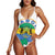 Women’s One Piece V-neck Low Back Swimsuit Bathing Suit Bikini